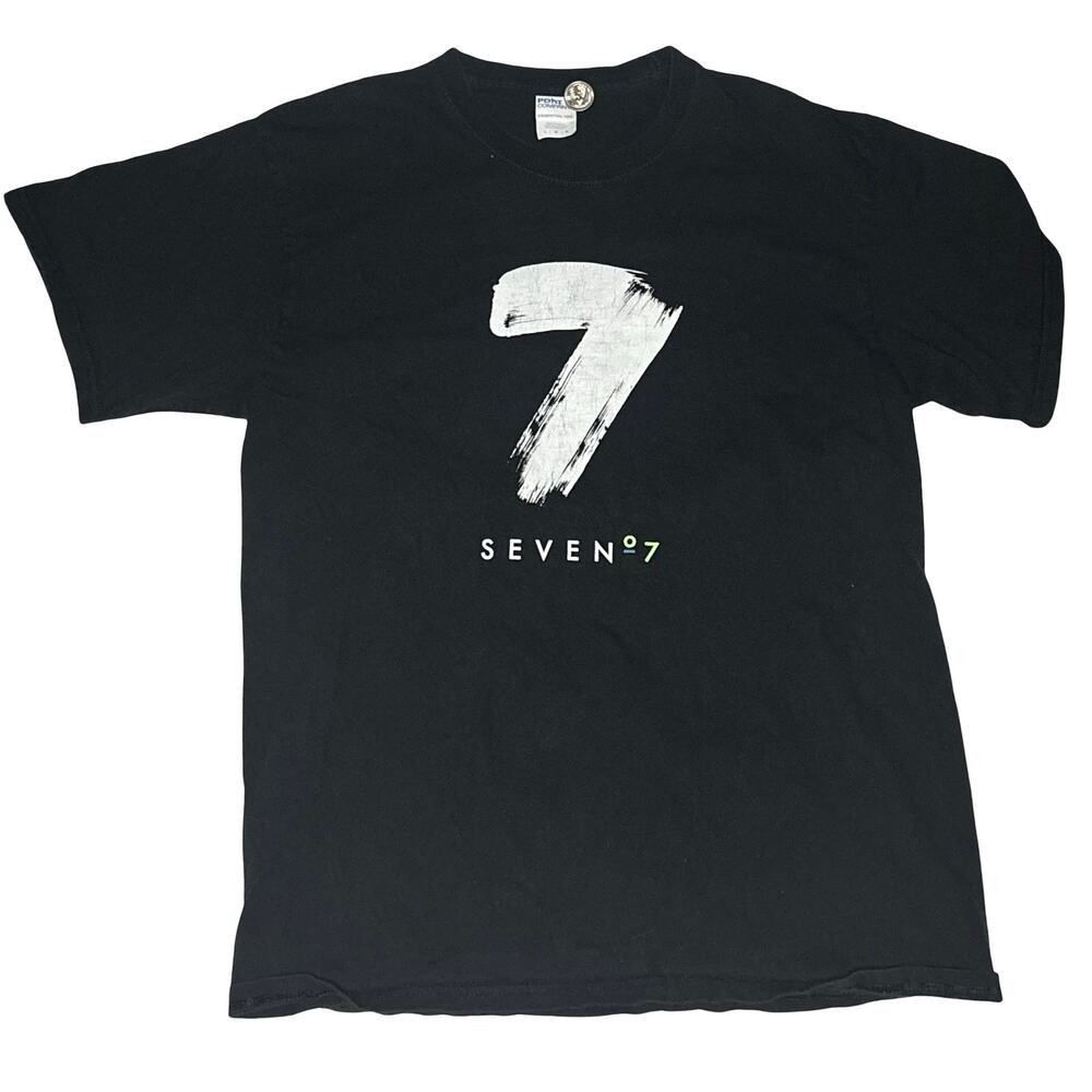 Port & Company SEVEN º7 Graphic T-Shirt Black - Men’s Size L